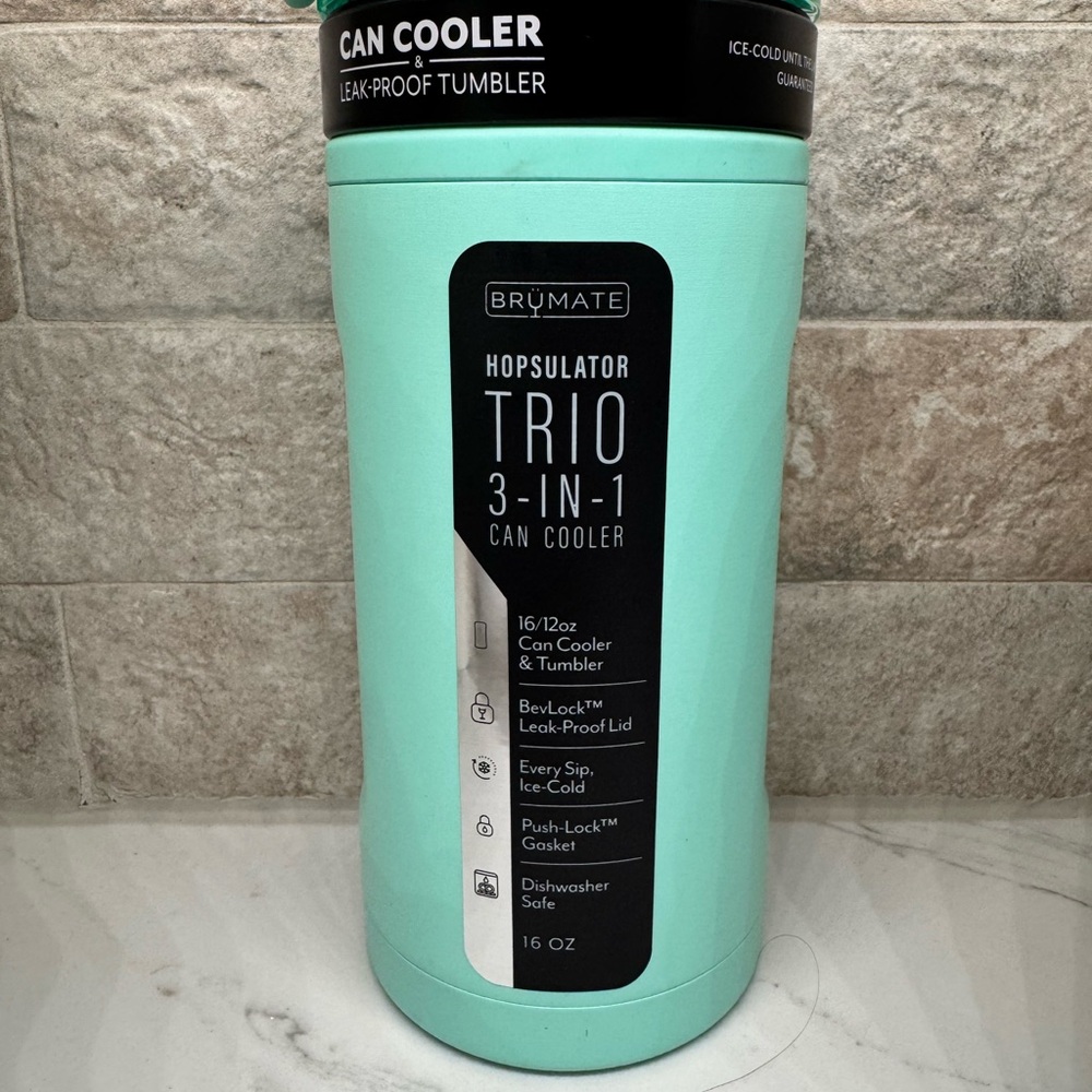 BrüMate Hopsulator Trio 3-in-1 Can Cooler - Mint